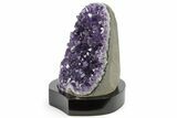 Amethyst Cluster With Wood Base - Uruguay #225953-2
